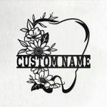 floral dentist dental business custom metal signs 0