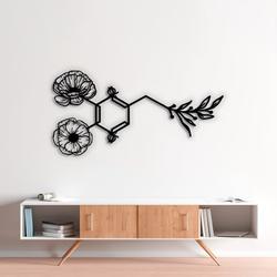 floral dopamine molecule science art chemistry art custom metal signs 1