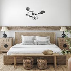 floral serotonin molecule mental health science art chemistry art custom metal signs 1