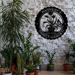 flower butterfly metal sign personalized garden signs decor yard house 1