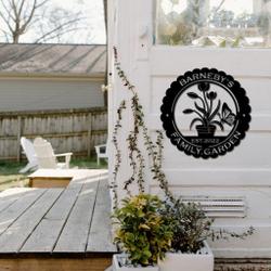 flower butterfly metal sign personalized garden signs decor yard house 3