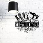 flower hair stylist hair salon business custom metal signs 0
