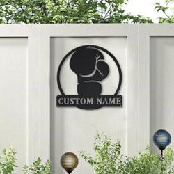 fly boat sport metal art personalized metal name signs decor for room water sport lover gift 2