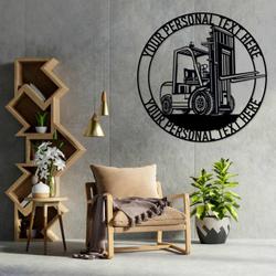 forklift lift truck driver warehouse worker custom metal signs 2