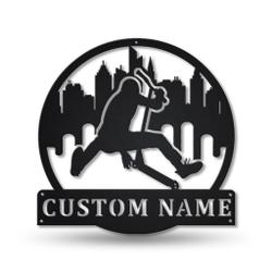 Freestyle Scootering Metal Wall Art Personalized Metal Name Signs Home Decor Sport Lovers Gifts