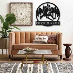 freestyle scootering metal sign personalized metal name signs home decor sport lovers gifts 1