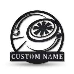 Frisbee Sport Metal Wall Art Personalized Metal Name Signs Home Decor Sport Lovers Gifts