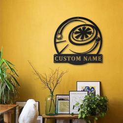 frisbee sport metal sign personalized metal name signs home decor sport lovers gifts 2
