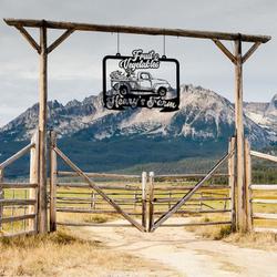 fruit and vetagebles farm truck custom metal signs gift for farmer 1