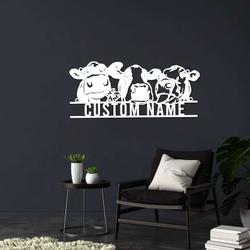 funny cows heifer family farm sign farm animal farmhouse home decor gift 3