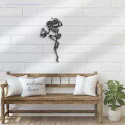 funny skeleton dancer metal sign pumpkin signs halloween decoration for home 3