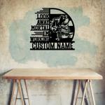 funny welder look away mortal im working custom metal signs 0
