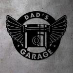 garage metal sign personalized metal name signs man cave decor gift for mechanic dad 0