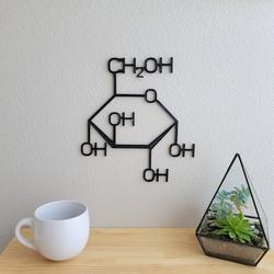 glucose molecule science art chemistry art custom metal signs 1