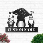 gnome mushroom personalized garden signs home decor 0