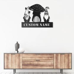 gnome mushroom personalized garden signs home decor 1