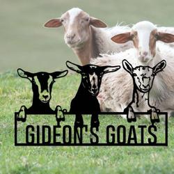 goat farm sign goat ranch farmhouse farm outdoor custom goat metal sign 2