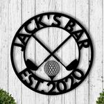 golf 19th hole home bar custom metal signs 0