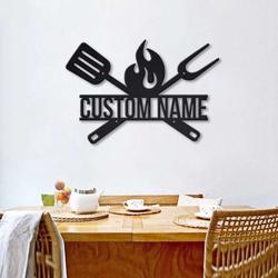 grill master sign bbq sign personalized grilling metal sign bbq party decor 1