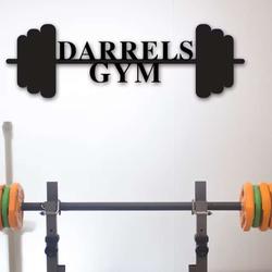 gym sign home gym fitness personalized metal sign 3