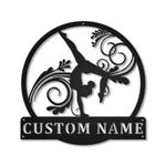 gymnastics sport metal sign personalized metal name signs home decor sport lovers gifts 0