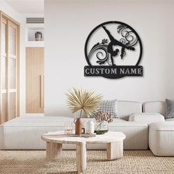 gymnastics yoga metal sign female yoga business custom metal signs 1