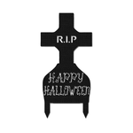 halloween gravestone metal yard stake rip signs halloween decoration for home 0