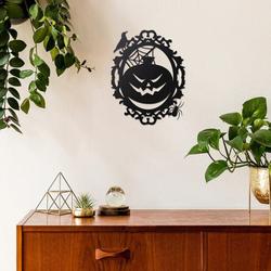 halloween pumpkin in the mirror metal wall art halloween decoration for home 2