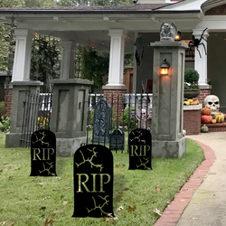 halloween rip yard sign graveyard signs halloween decoration for home 2