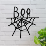 halloween spiderweb metal sign gothic signs halloween decoration for home 0