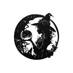 Halloween Witch Metal Wall Art Gothic Wall Art Halloween Decoration for Home
