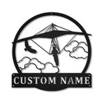 hang gliding sport metal sign personalized metal name signs home decor sport lovers gifts 0
