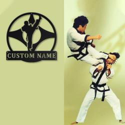 hapkido metal sign personalized metal name signs home decor sport lovers gifts 3