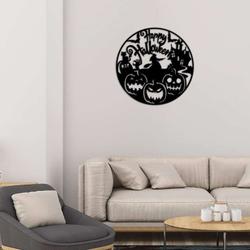 happy halloween metal sign bat pumpkins ghost monster haunted signs halloween decoration for home 2
