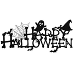 happy halloween metal sign spooky boo signs halloween decoration for home 0