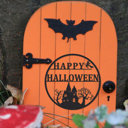 happy halloween metal sign witch flying on a broomstick signs halloween home decor 2