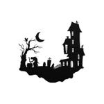 haunted house metal sign halloween signs halloween decoration for home 0