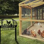 hen house our little coop chicken coop sign personalized metal sign 0