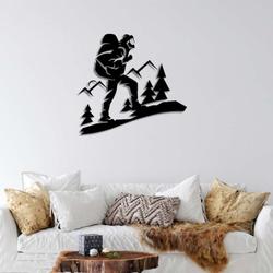 hiking sign climbing mountain metal sign climbing mountain lover outdoor enthusiast home decor 2
