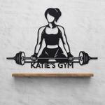 home gym sign womens fitness business custom metal signs 0