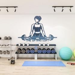 home gym sign womens fitness business custom metal signs 1