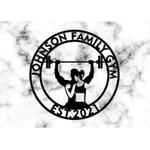 home gym sign workout room couples gym business custom metal signs 0