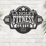 home gym sign workout room fitness center business custom metal signs 0
