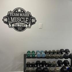 home gym sign workout room fitness center business custom metal signs 2