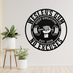 home gym sign workout room heavy weight lifting business custom metal signs 2