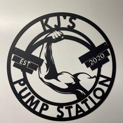 home gym sign workout room muscle factory fitness business custom metal signs 1