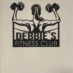 home gym sign workout room womens fitness business custom metal signs 1