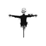 horror scarecrow metal sign halloween signs halloween decoration for home 0