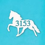 horse metal art custom house number sign address signs home decor 0