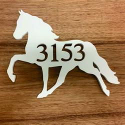 horse metal art custom house number sign address signs home decor 1